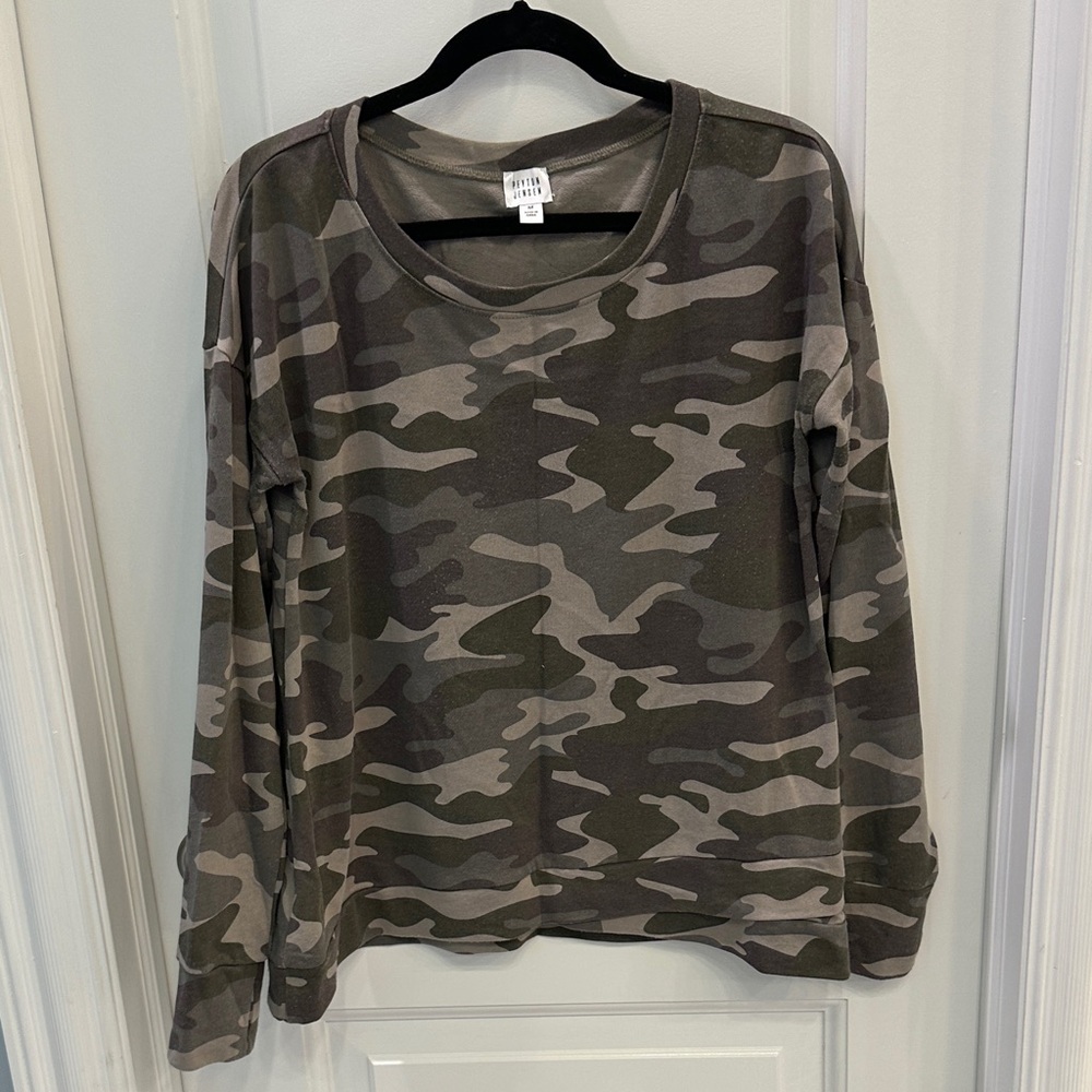 Camo Crew Neck Sweater